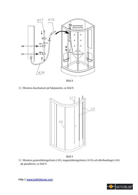 Monteringsanvisning - ASTORIA - Bath Deluxe