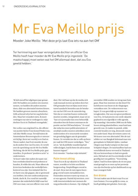 Opportuun Februari 2010 - Mr Eva Meillo stichting