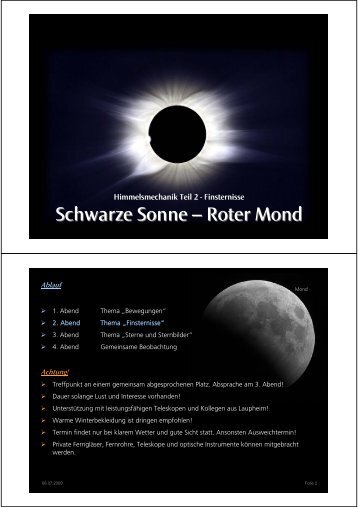 Schwarze Sonne – Roter Mond - Kleinmaeusiges.de