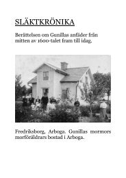SLÄKTKRÖNIKA - Välkommen till LGbild, Lennarts och
