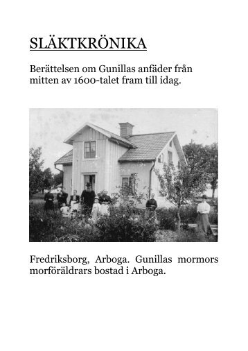 Gunillas Släktkrönika - Välkommen till LGbild, Lennarts och