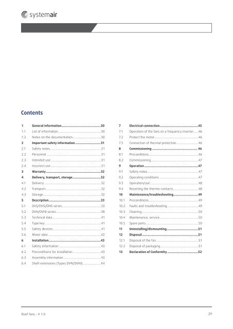 Dachventilatoren - Systemair