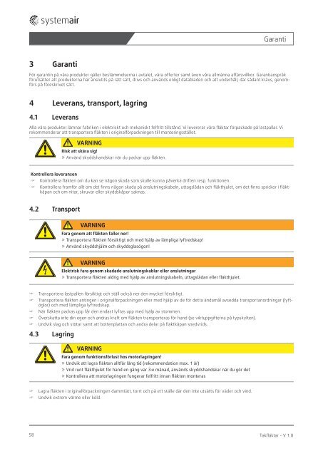 Dachventilatoren - Systemair