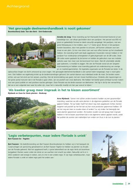 Wat heeft de Floriade de boomkwekerijsector opgeleverd ... - NWST