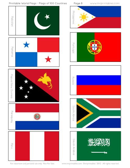 Printable World Flags - Mr Printables