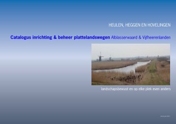 Catalogus inrichting & beheer plattelandswegen ... - ASP4all
