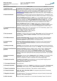 Saftey Data Sheet Trade name: Densimet / Inermet SDS no. SD-DI-02