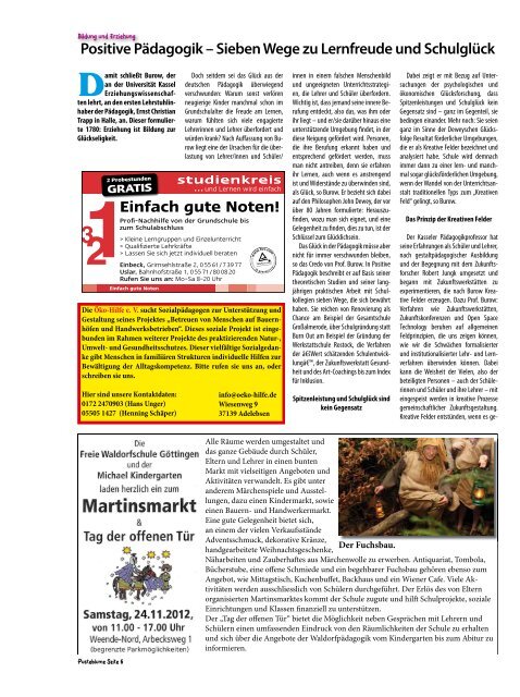 Ausgabe Oktober/November 2012 - Aktuelles