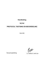 HOVUmc Handleiding bij het Protocol Toetsing & Beoordeling