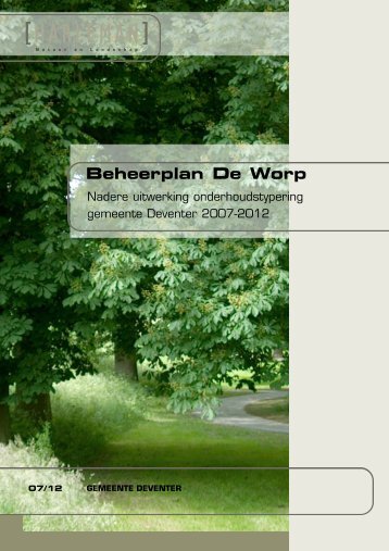 Beheerplan De Worp - Deventer.nl - Gemeente Deventer
