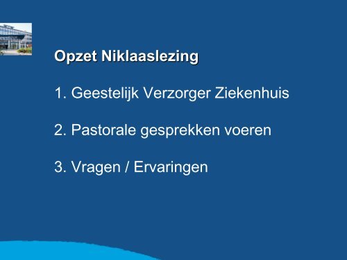 Pastorale gesprekken voeren Niklaaslezing