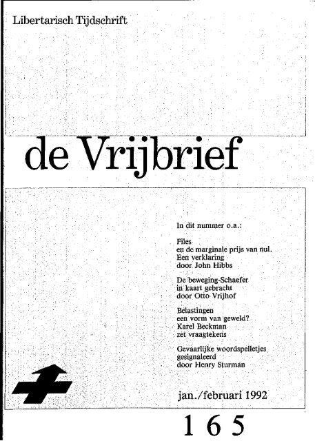 Vrijbrief 165 - Libertarian.nl