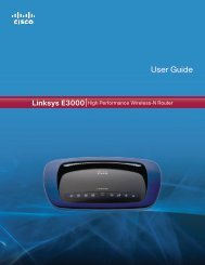 Linksys E3000 User Guide - ecobee Support