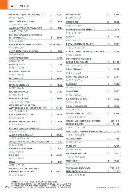 Autumn Fair 2013 Official Show Catalogue