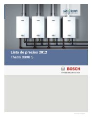 Lista de precios 2012 Therm 8000 S