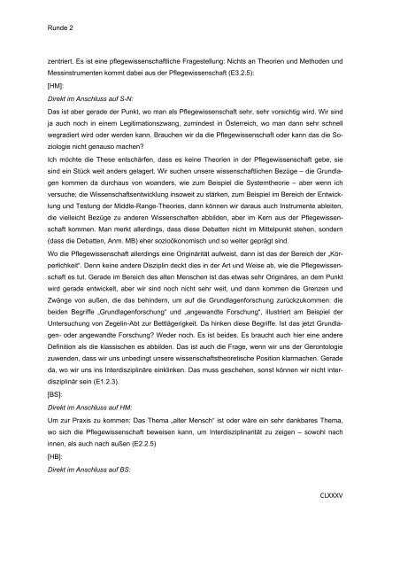 Die Zukunftsorientierung der deutschen Pflegewissenschaft an der ...