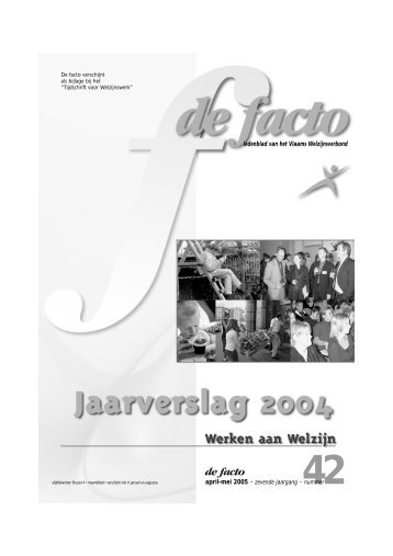 electronisch jaarverslag 2004.pdf - Vlaams Welzijnsverbond