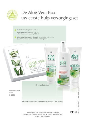 De Aloë Vera Box: uw eerste hulp verzorgingsset