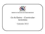 Co & Extra – Curricular Activities - Ministry of Education and Human ...