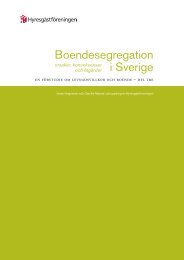 Del 3. Boendesegregation i Sverige - Hyresgästföreningen