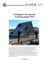 Feltrapport fra rejsen til Nordøstgrønland 2012 - Xsirius