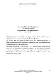 Nationale tværfaglige kliniske retningslinjer - Dansk Neurokirurgisk ...