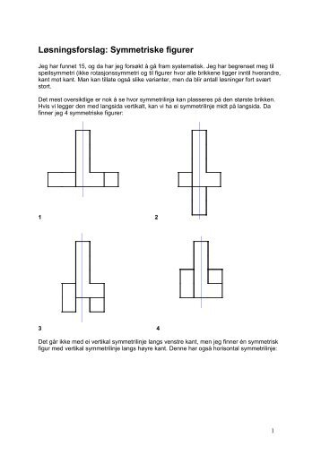 Løsningsforslag: Symmetriske figurer - Gyldendal