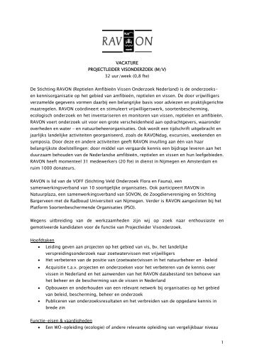 Vacature visecoloog 3_12_09_def3.pdf - Ravon