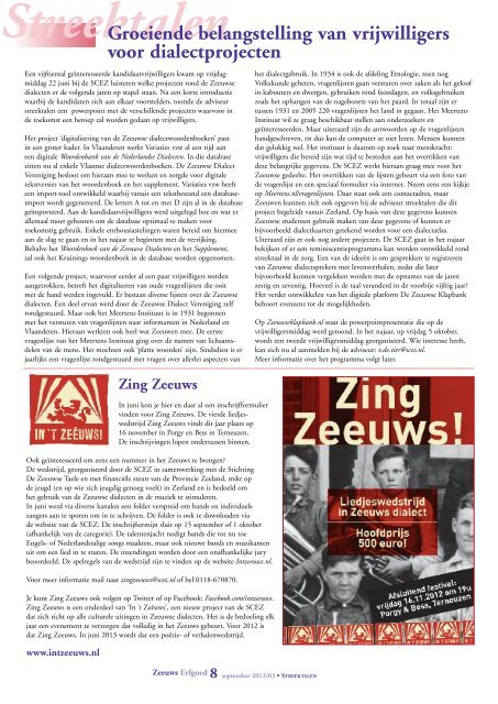 ZE-no4 DEC 2005 Q5B.qxd - Stichting Cultureel Erfgoed Zeeland