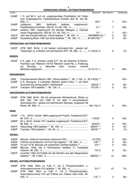 Einzellose (39,94 MB) - Auktionshaus Jürgen Götz