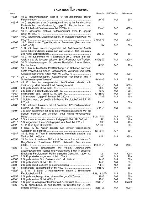 Einzellose (39,94 MB) - Auktionshaus Jürgen Götz