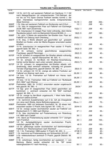 Einzellose (39,94 MB) - Auktionshaus Jürgen Götz