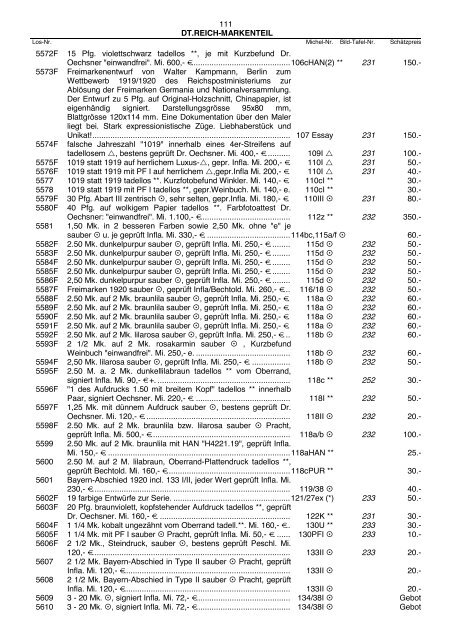 Einzellose (39,94 MB) - Auktionshaus Jürgen Götz