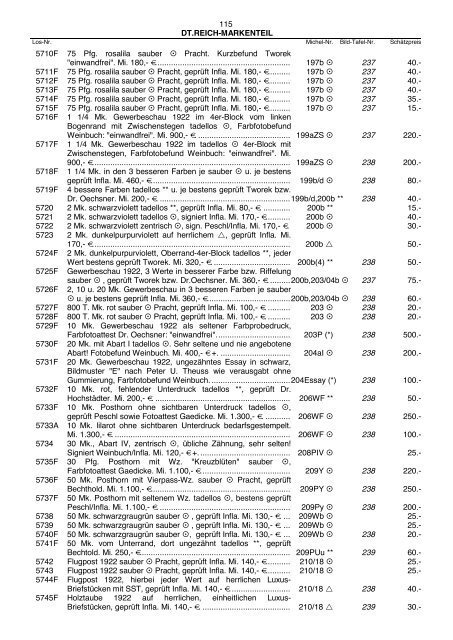 Einzellose (39,94 MB) - Auktionshaus Jürgen Götz