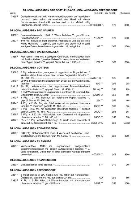 Einzellose (39,94 MB) - Auktionshaus Jürgen Götz