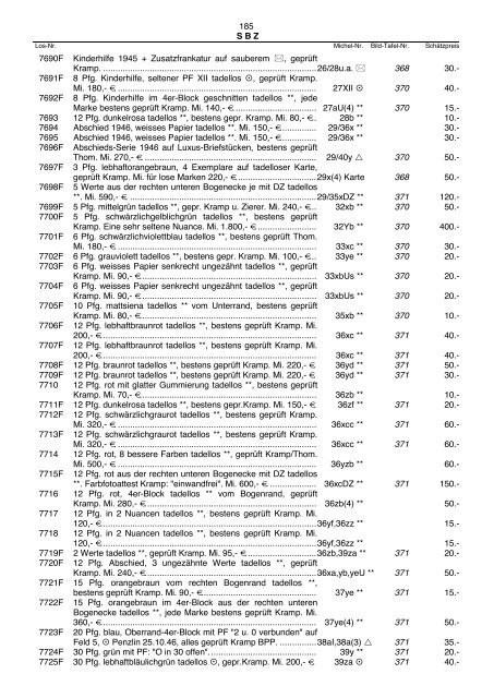 Einzellose (39,94 MB) - Auktionshaus Jürgen Götz