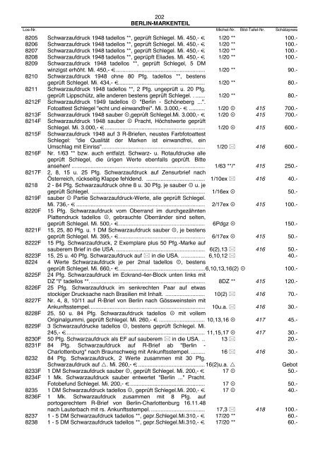 Einzellose (39,94 MB) - Auktionshaus Jürgen Götz