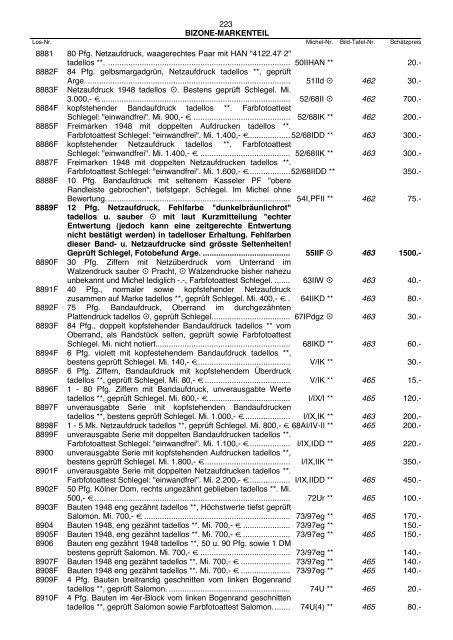 Einzellose (39,94 MB) - Auktionshaus Jürgen Götz