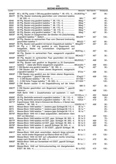 Einzellose (39,94 MB) - Auktionshaus Jürgen Götz