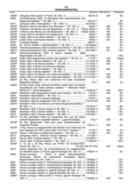 Einzellose (39,94 MB) - Auktionshaus Jürgen Götz