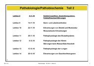 Pathobiologie/Pathobiochemie Teil 2 Lektion 8 8.11.10 ... - Alex Eberle