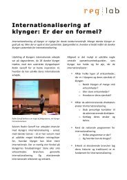 Internationalisering af klynger: Er der en formel? - Reg Lab