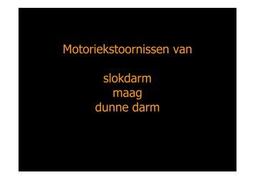 Motoriek Slokdarm Maag - Utrecht Digestive Center