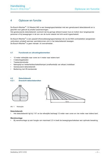 Handleiding Busch-Wächter® 6855-500 AGM-… 110 MasterLINE