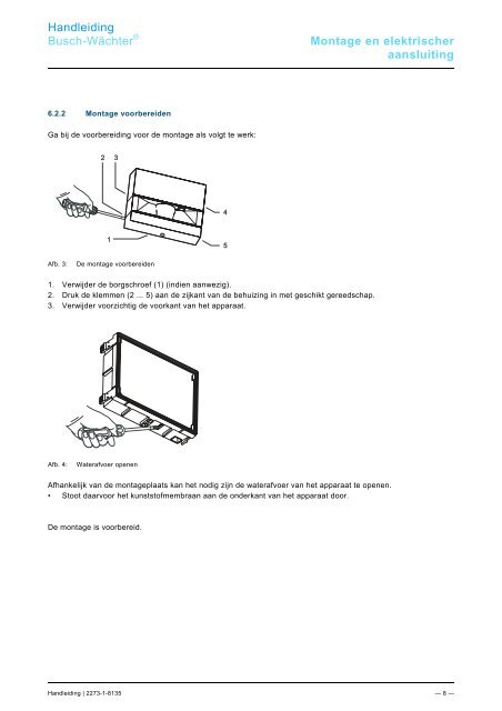 Handleiding Busch-Wächter® 6855-500 AGM-… 110 MasterLINE