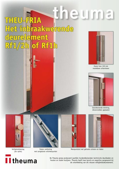 THEU-FRIA Het inbraakwerende deurelement Rf1/2h of ... - Theuma
