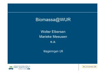 Presentatie Biomassa@WUR