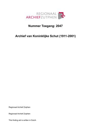 pdf (130,01 kb) - Regionaal Archief Zutphen