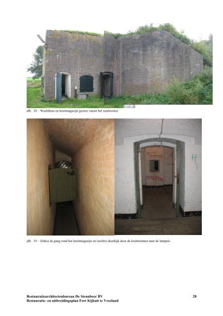 restauratieplan Fort Kijkuit - Gemeente Wijdemeren