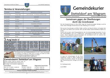 Gemeindekurier Oktober 2010 (pdf *) - Marktgemeinde Stetteldorf ...